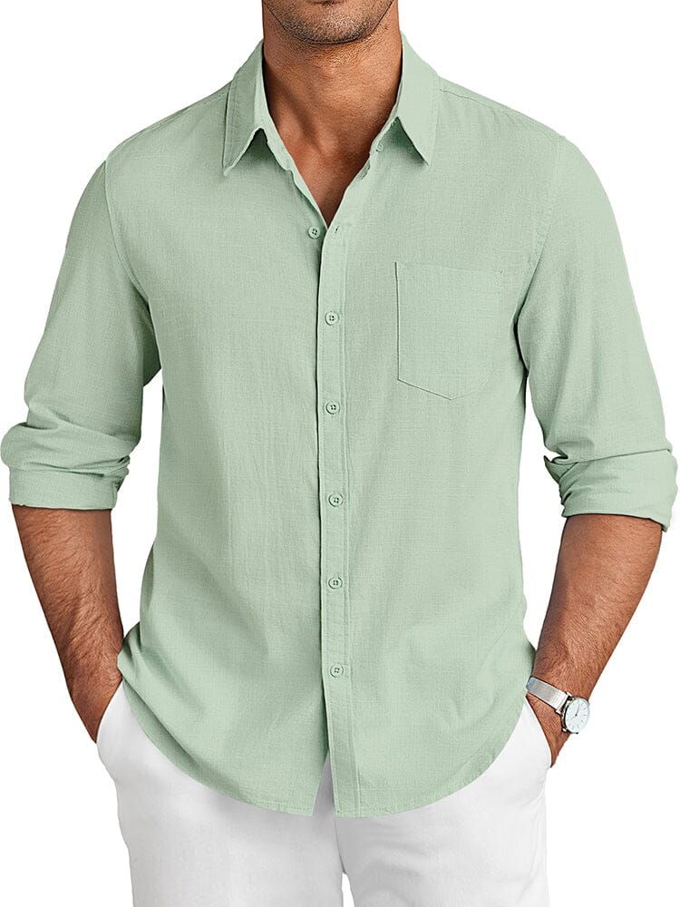 Casual Linen Textured Shirt (US Only) - Image 5