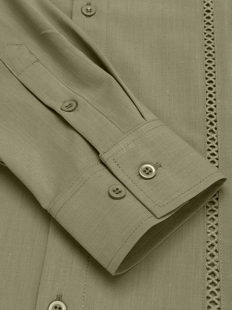 Casual Long Sleeve Button Down Shirt (US Only) - Image 22