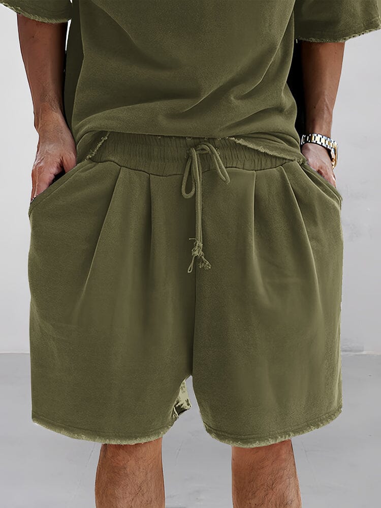 Casual Loose Fit Cotton Sports Tee/ Sports Shorts - Image 7
