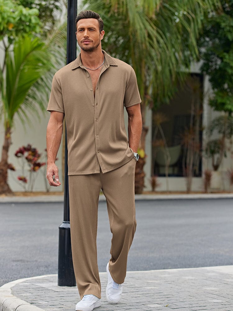 Casual Loose Fit Shirt Sets - Image 11