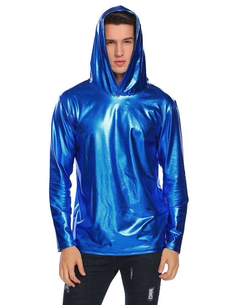 Casual Metallic Shiny Hoodie (US Only) - Image 5