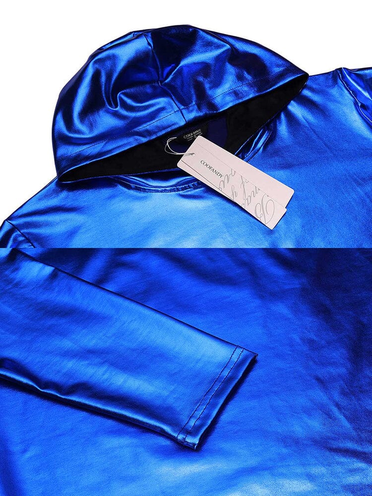 Casual Metallic Shiny Hoodie (US Only) - Image 7
