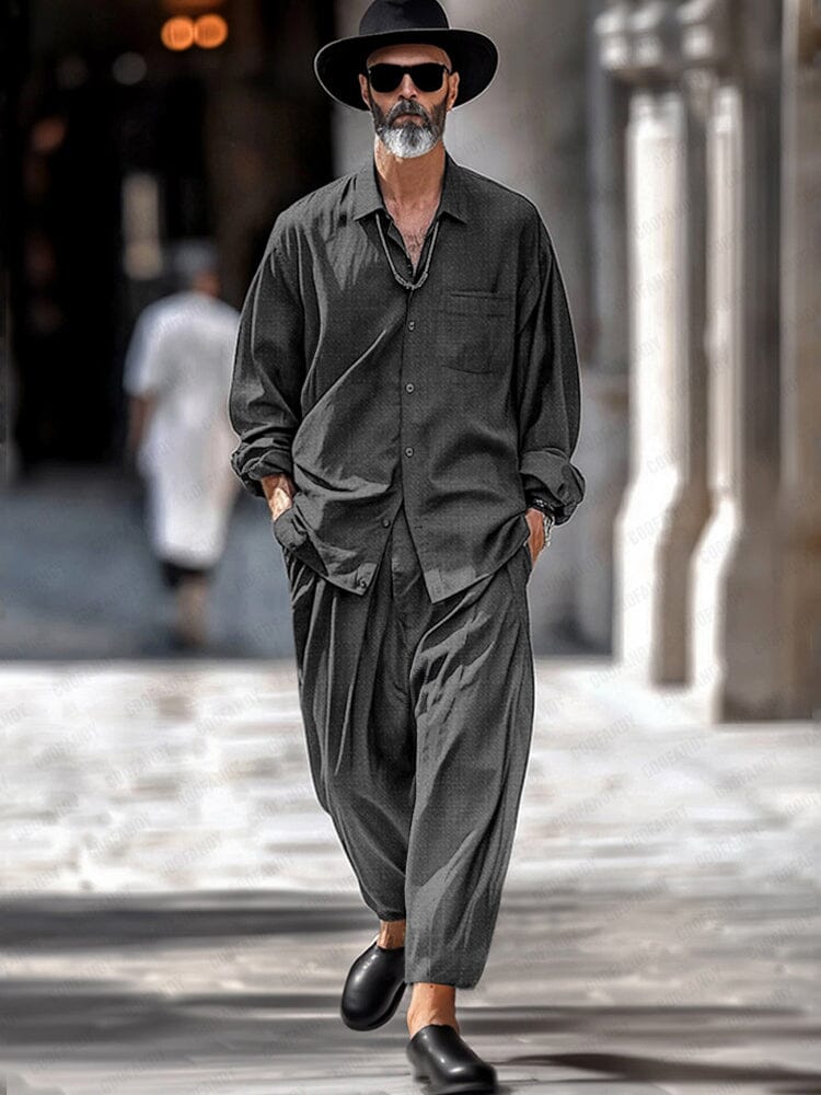 Casual Minimalist Two-Piece Set - Image 2