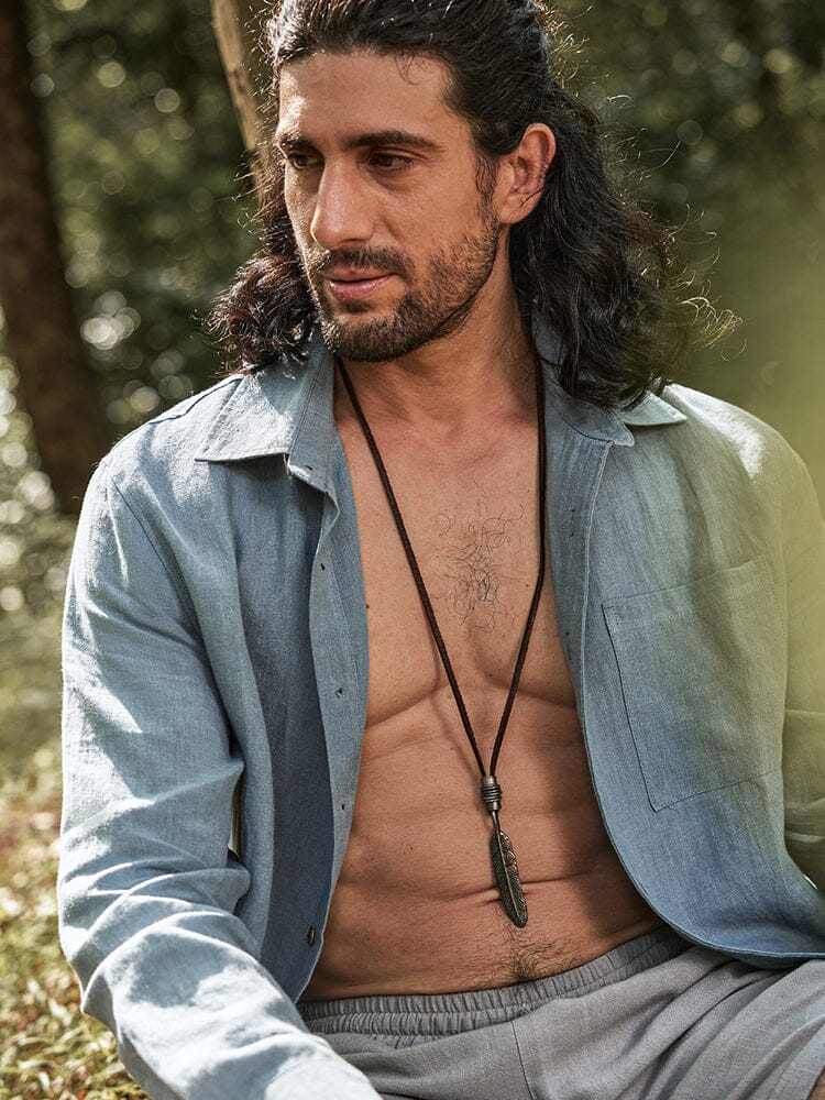 Casual Nature 100% Linen Shirt - Image 7