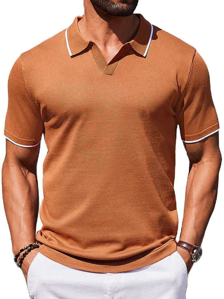 Casual Old Money Knit Polo Shirt (US Only) - Image 11