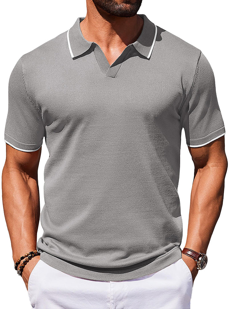 Casual Old Money Knit Polo Shirt (US Only) - Image 7