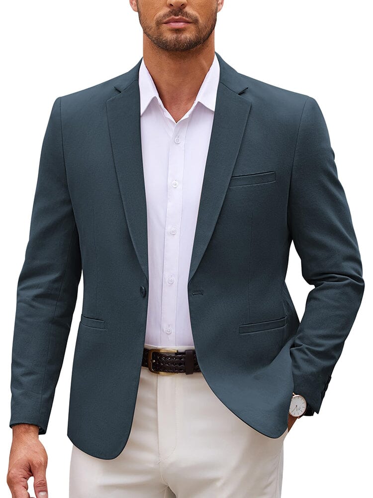 Casual One Button Suit Jacket (US Only) - Image 4