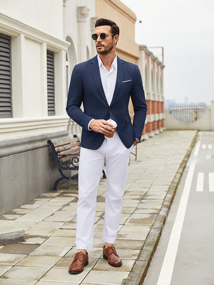 Casual One Button Suit Jackets (US Only) - Image 15