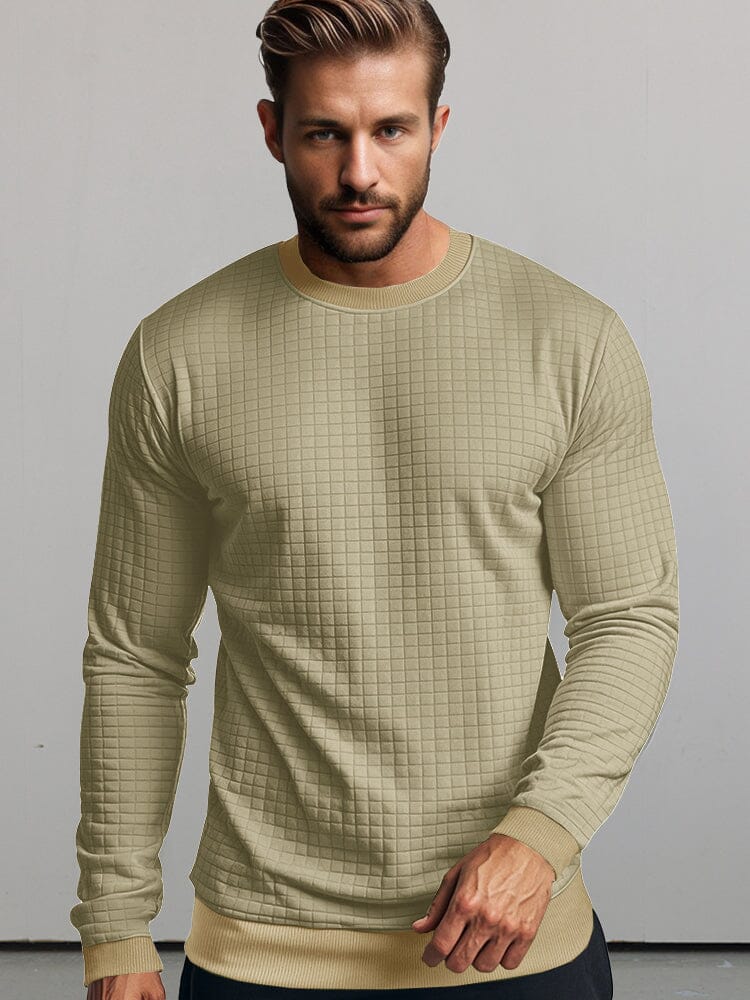 Casual Plaid Pullover Sweatshirt - Image 3