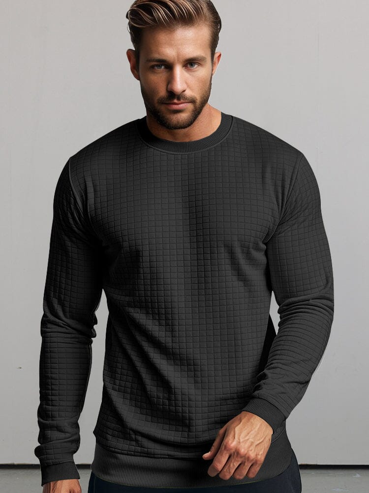 Casual Plaid Pullover Sweatshirt - Image 5