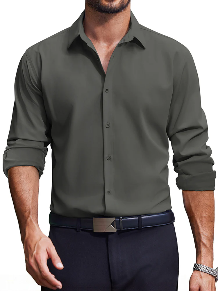 Casual Regular Fit Formal Business Shirts (US Only) - Image 6