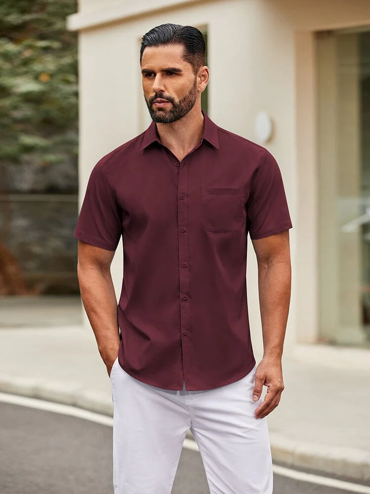 Casual Simple Button Down Shirt (US Only) - Image 10