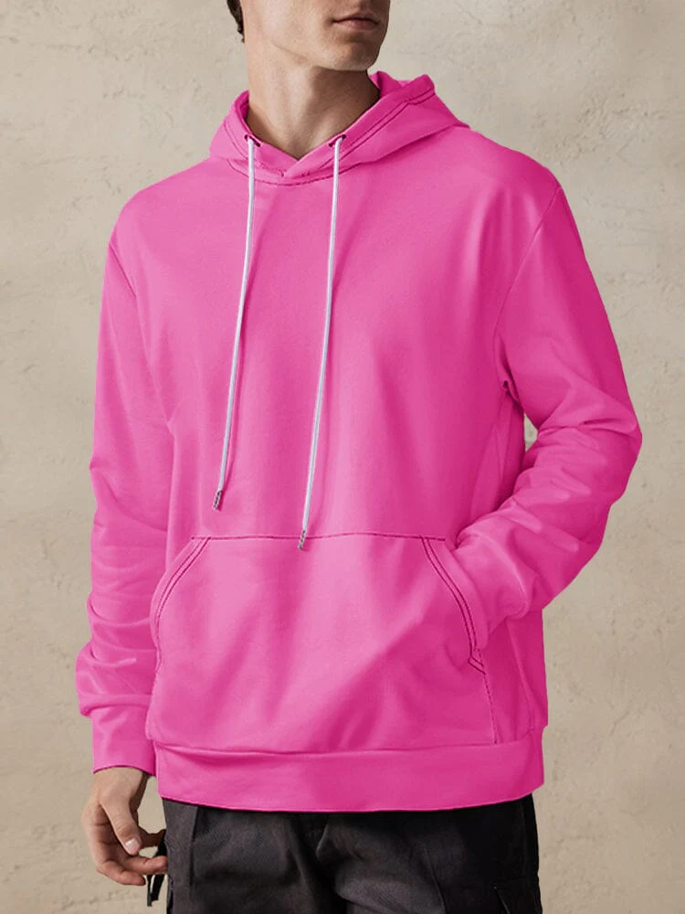 Casual Simple Pullover Hoodie - Image 5