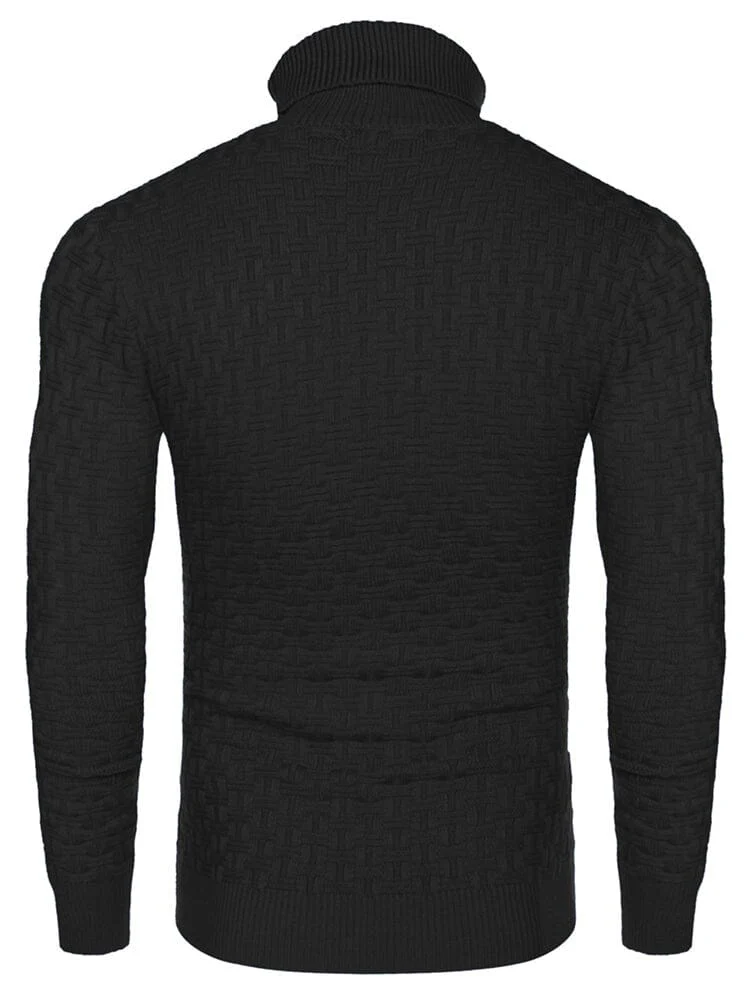 Casual Slim Fit Turtleneck Pullover Sweaters (US Only) - Image 12