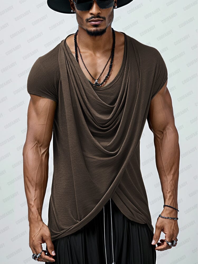 Casual Soft Touch Draped Top - Image 3