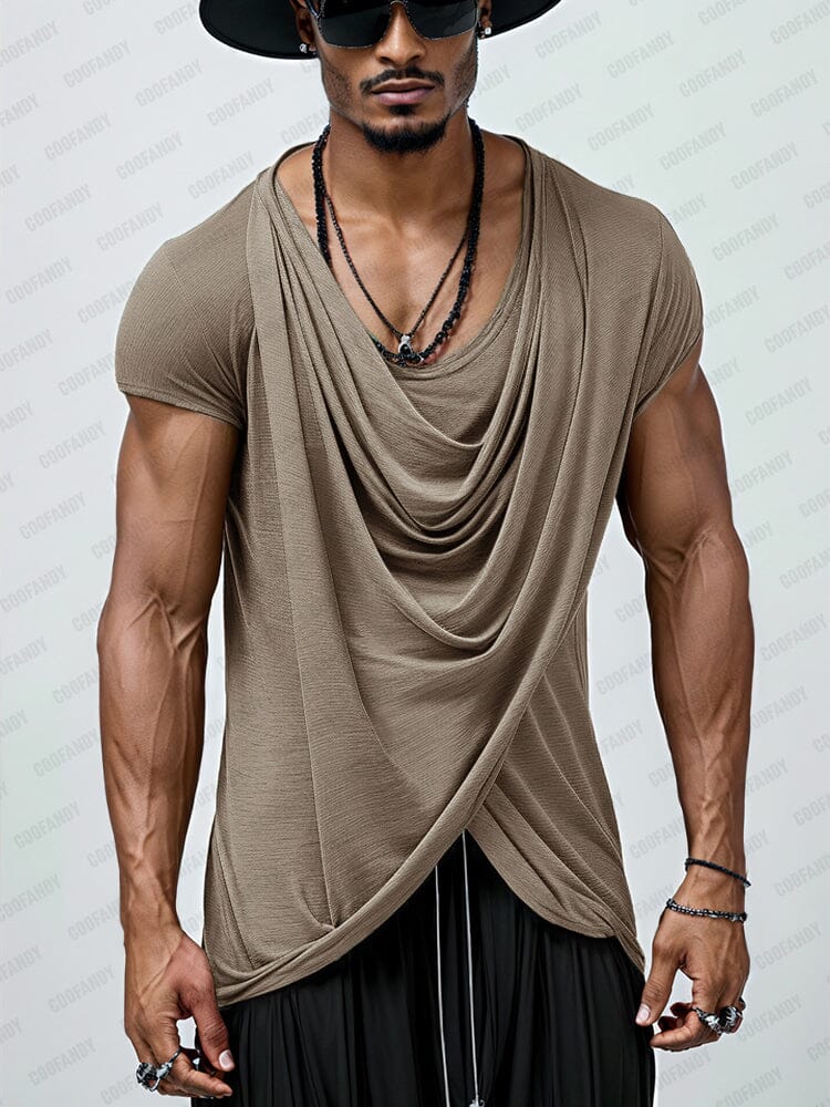 Casual Soft Touch Draped Top - Image 7