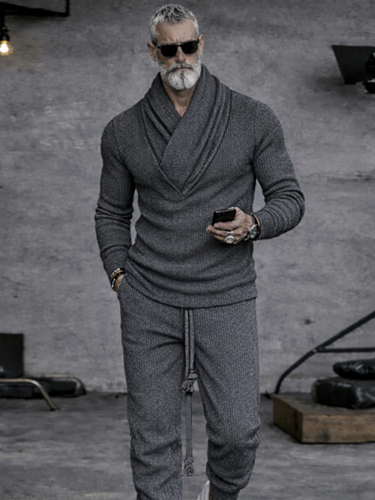 Casual Street Style Knit Matching Sets - Image 3