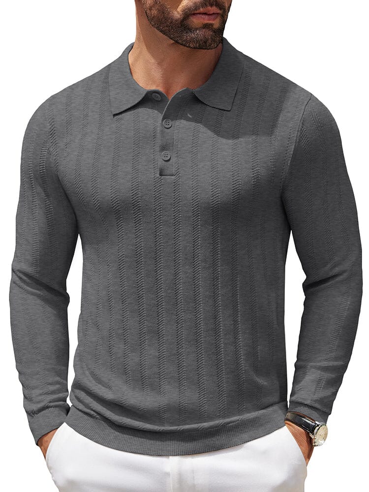 Casual Stretch Ribbed Knit Shirts (US Only) - Image 10