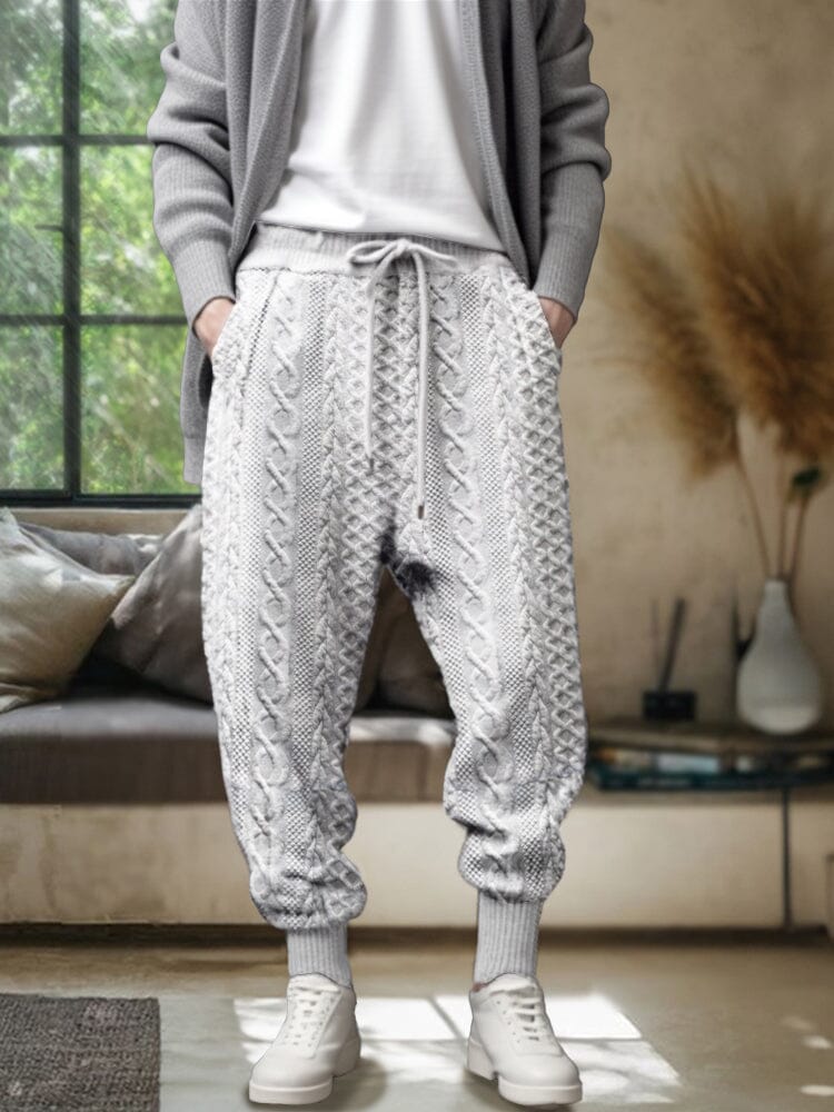 Casual Stretchy Textural Pants - Image 2