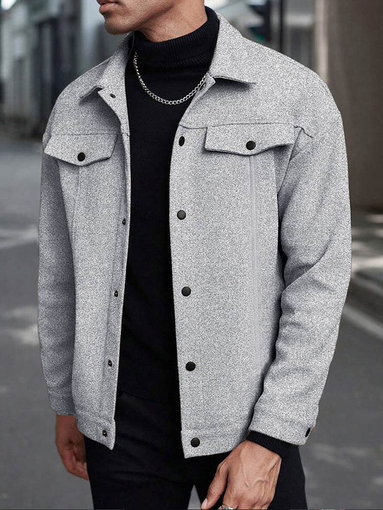 Casual Stylish Button Down Lapel Jackets - Image 3