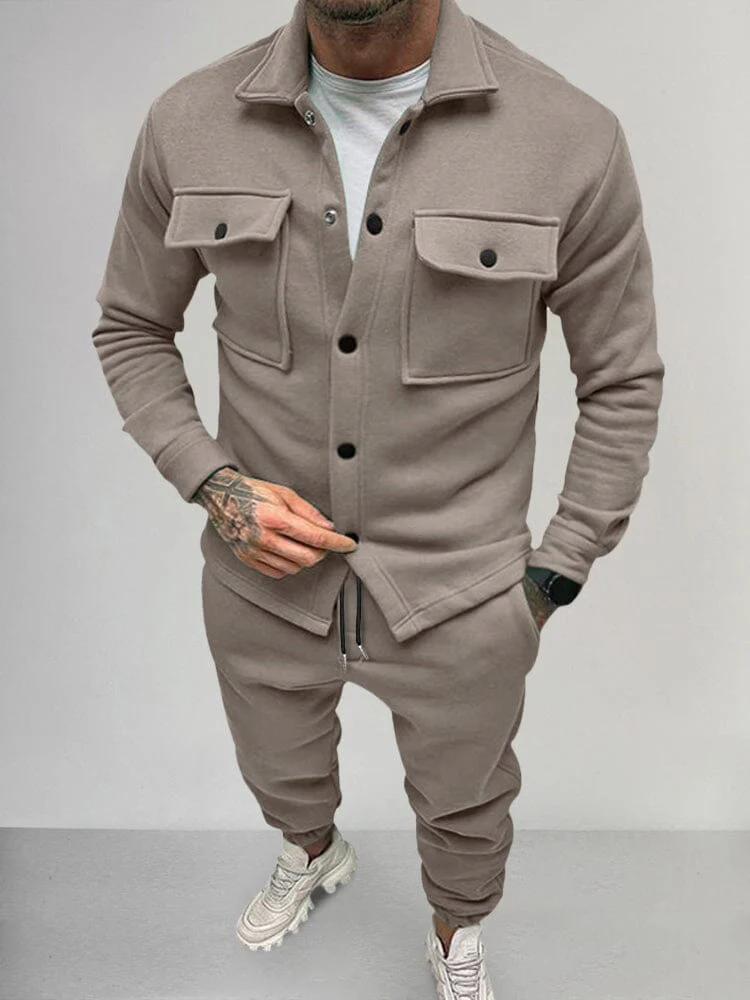 Casual Suede 2-Piece Set - Image 3