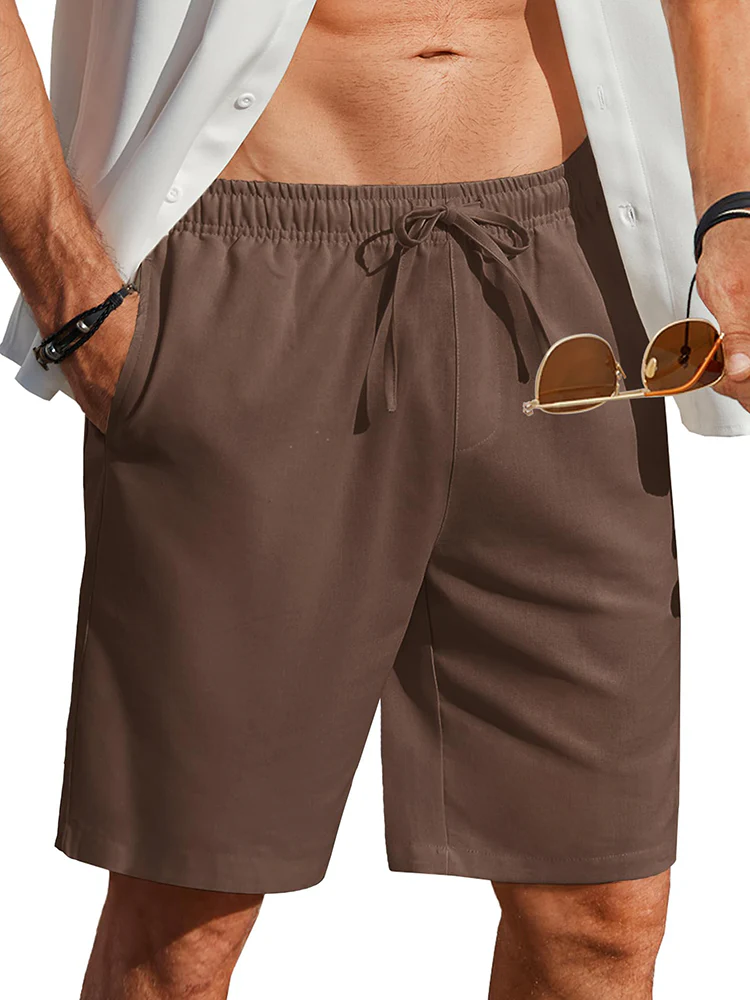 Casual Summer Linen Blend Shorts (US Only) - Image 9