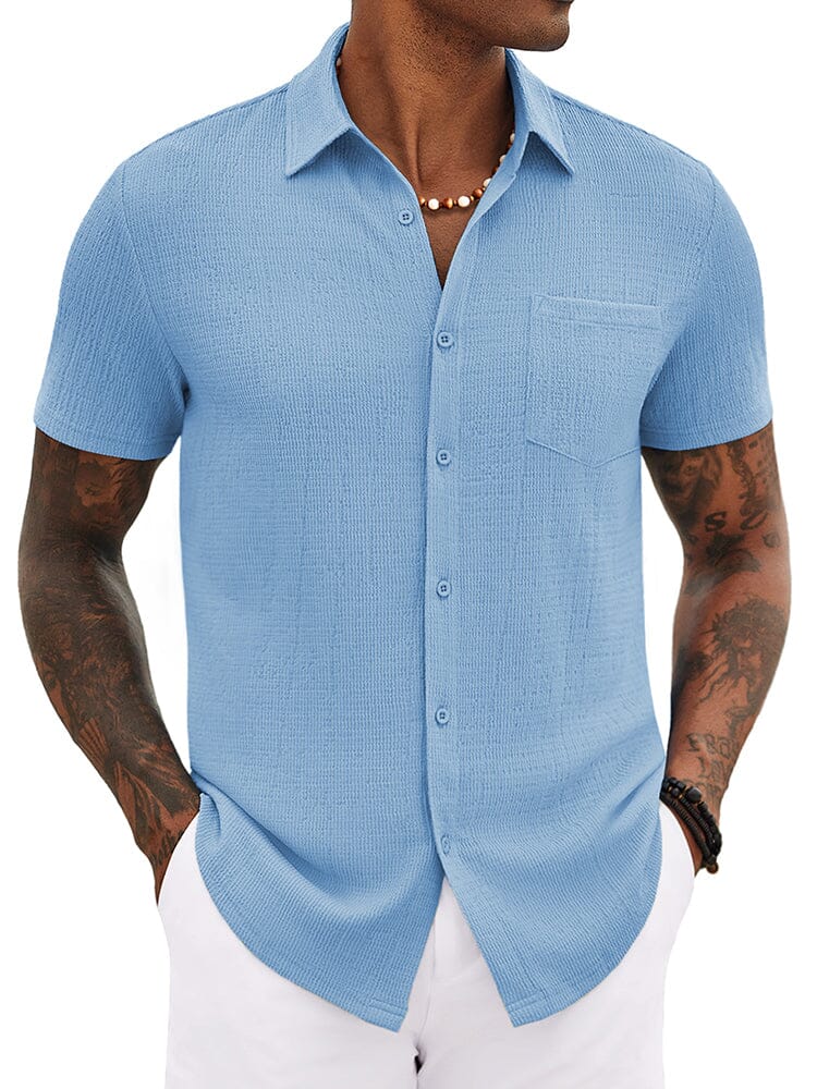 Casual Summer Textured Shirt (US Only) - Image 3