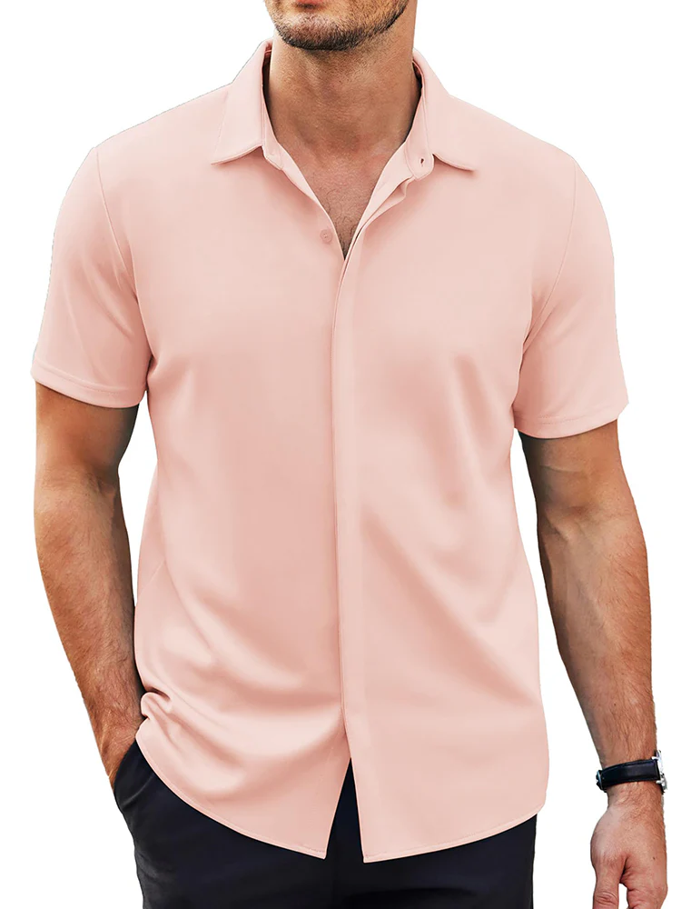 Casual Summer Wrinkle Free Dress Shirt (US Only) - Image 17
