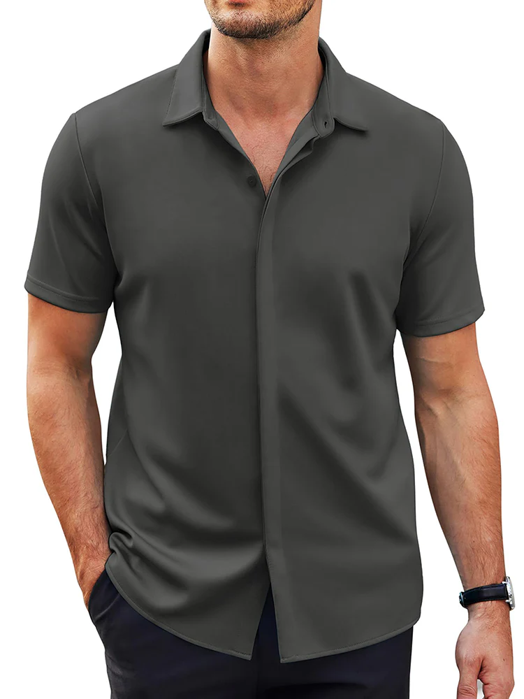 Casual Summer Wrinkle Free Dress Shirt (US Only) - Image 6