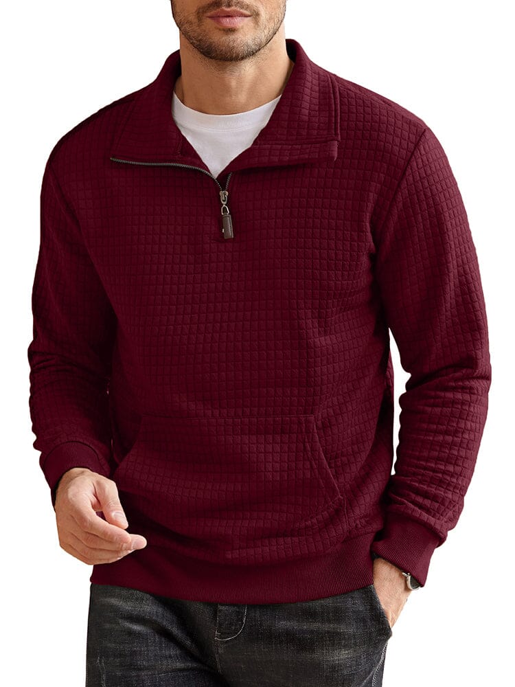 Casual Waffle Pullover Sweatshirt (US Only) - Image 14
