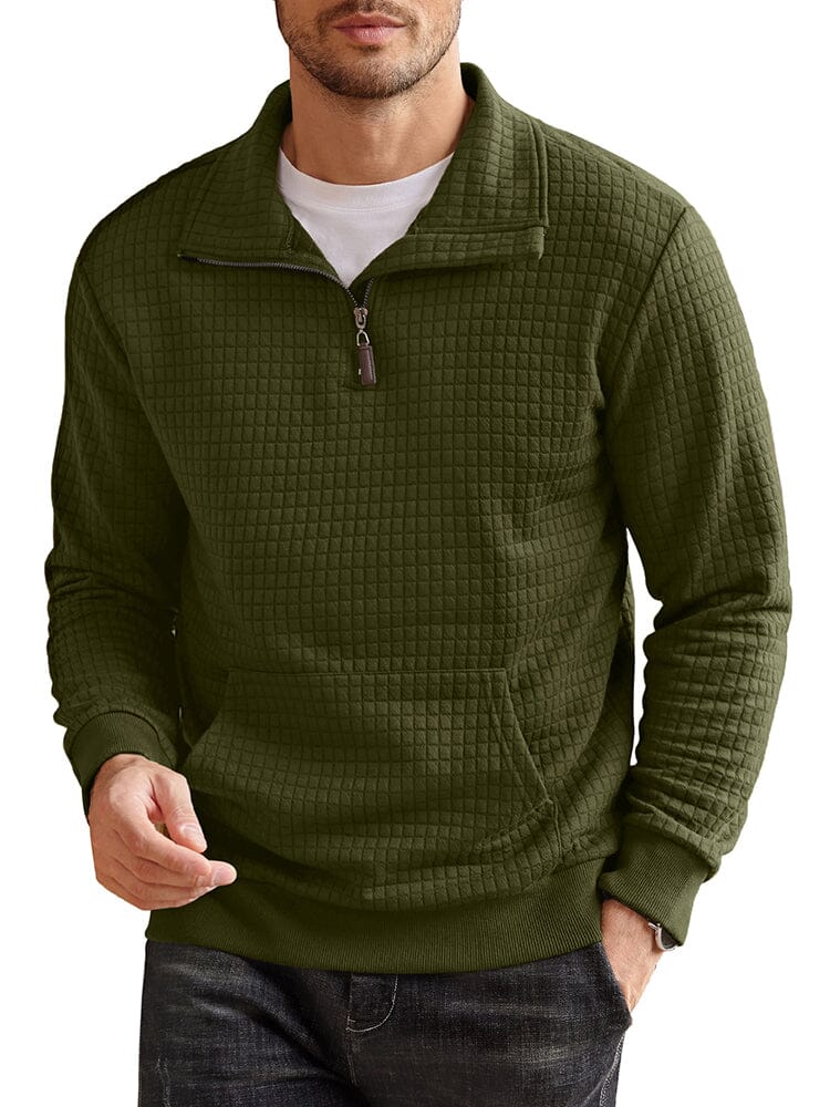 Casual Waffle Pullover Sweatshirt (US Only) - Image 4