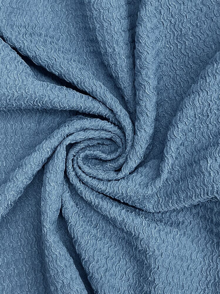 Casual Water Ripple Textured Shirt Set - Image 12