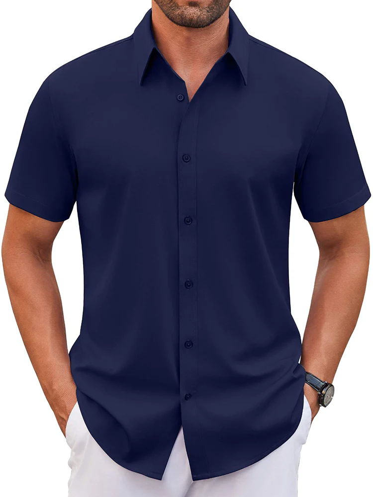 Casual Wrinkle Free Button Down Dress Shirt (US Only) - Image 4