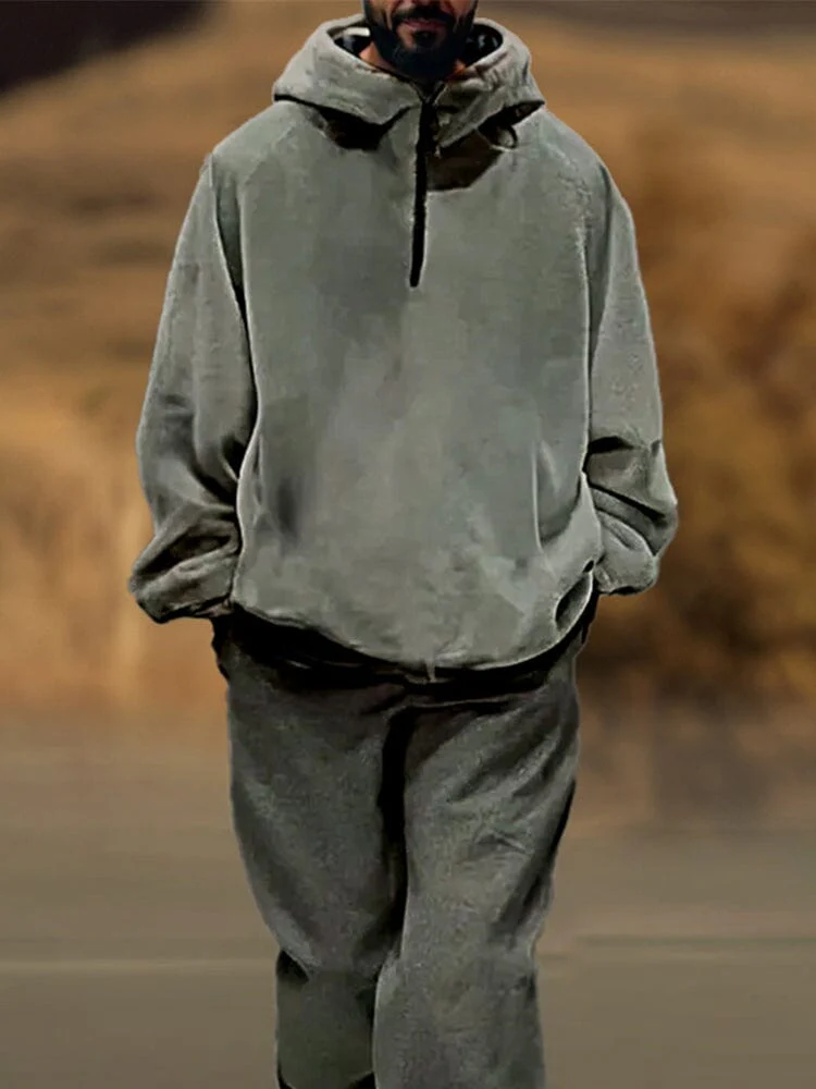 Causal Loose Hoodie Set - Image 3
