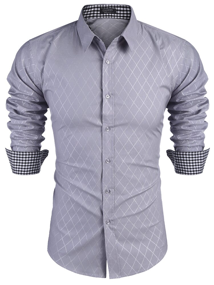 Checked Shirt Business Shirt - Image 6