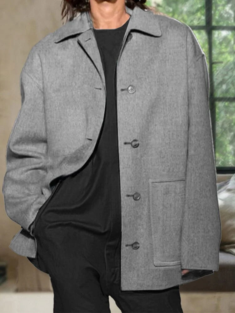 Classic Casual Short Tweed Coat - Image 4