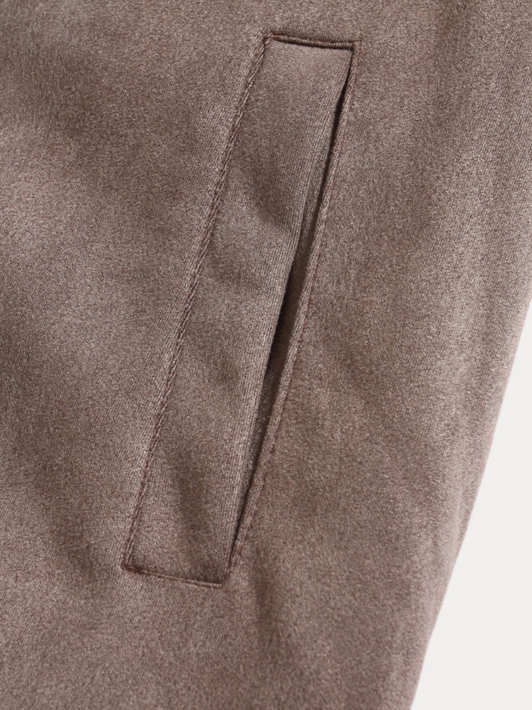 Classic Comfy Leisure Suede Jacket - Image 9