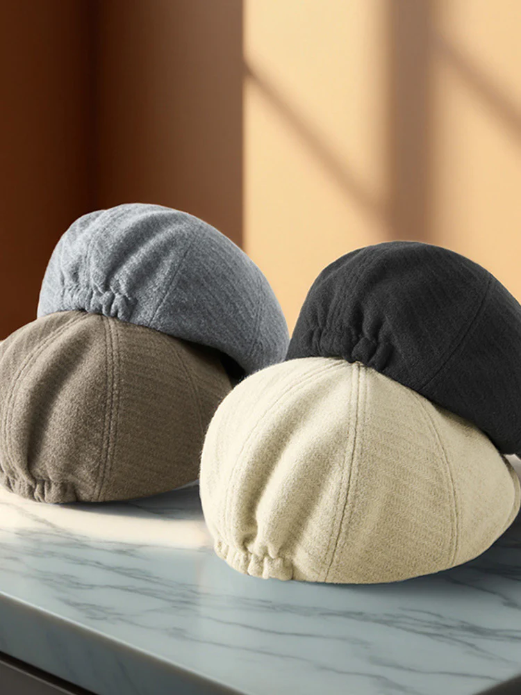 Classic Cotton Warm Newsboy Cap - Image 13