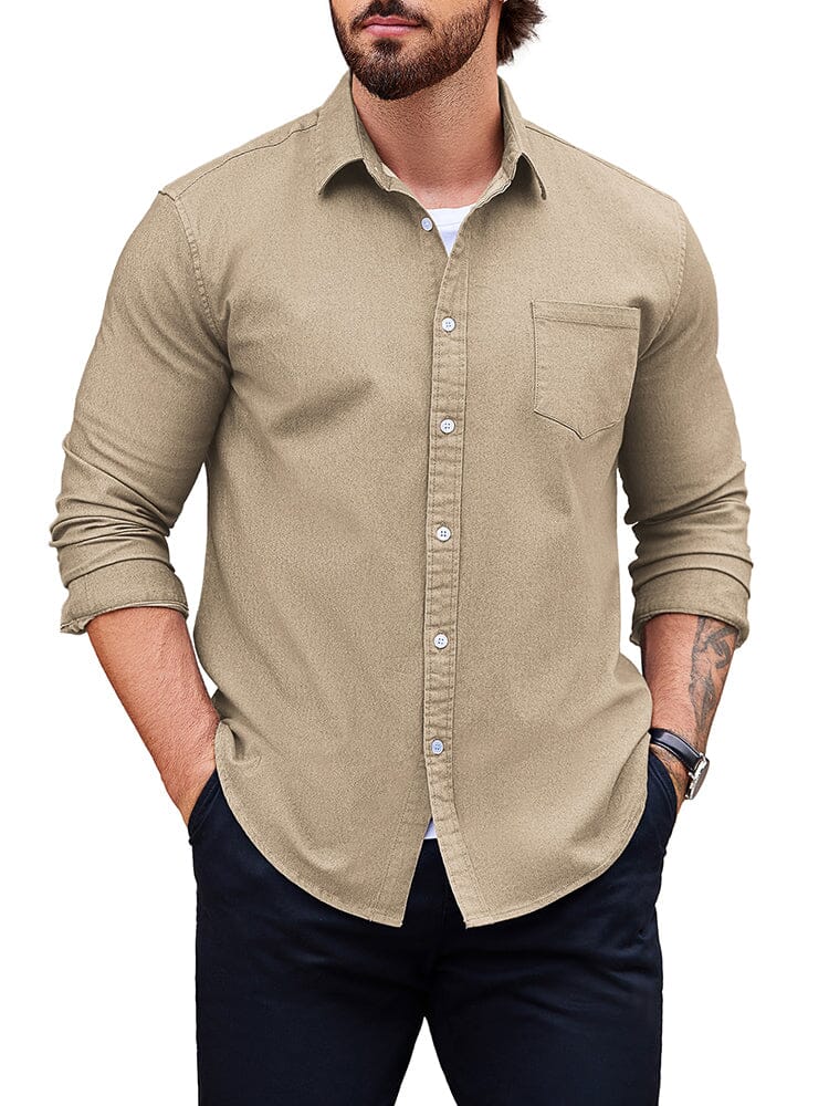 Classic Fit Denim Shirt (US Only) - Image 9