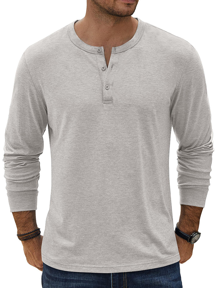 Classic Lightweight Stretch Henley Tee (US Only) - Image 3