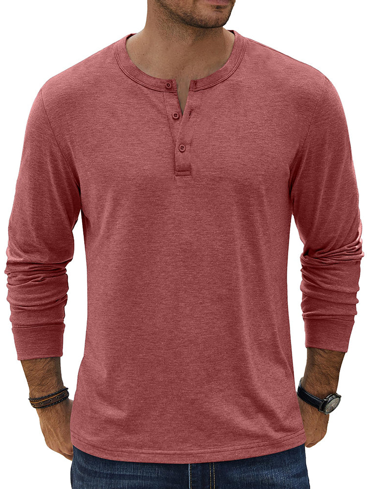 Classic Lightweight Stretch Henley Tee (US Only) - Image 4