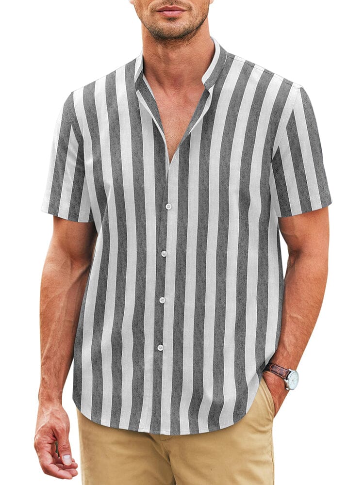 Classic Printed Linen Blend Shirt (US Only) - Image 4