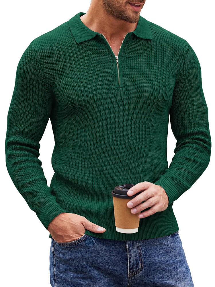 Classic Quarter Zip Knit Polo (US Only) - Image 8