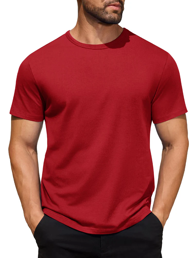 Classic Solid Versatile Basic T-Shirt (US Only) - Image 10