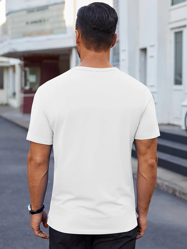 Classic Solid Versatile Basic T-Shirt (US Only) - Image 17