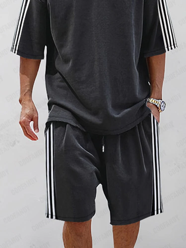 Classic Stripes 100% Cotton Tracksuit Set - Image 5