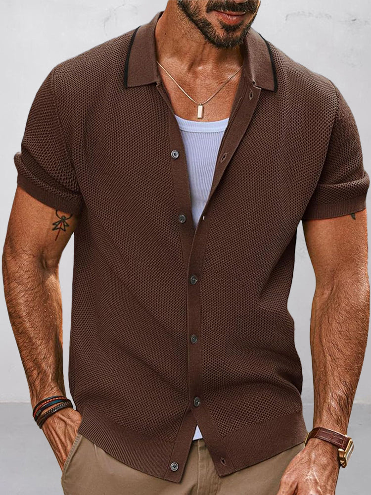 Classic Summer Fashion Knit Shirt - Image 3