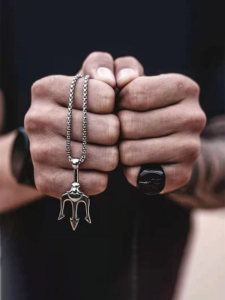 Classic Trident Pendant Necklace - Image 11