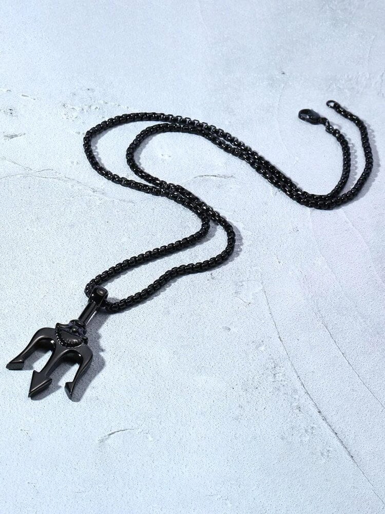 Classic Trident Pendant Necklace - Image 3