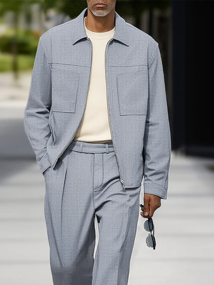 Classic Utility Dual Pocket Jacket Set - Image 3